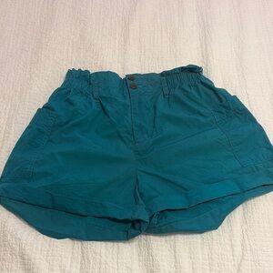 Urban Outfitters Teal Women's Shorts with elasticized waist.  Size SP